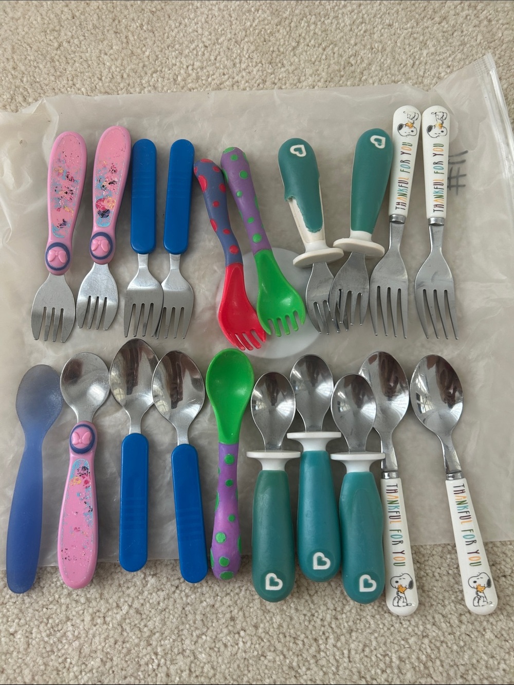Toddler / baby learning training spooks forks utensils set bulk lot bundle